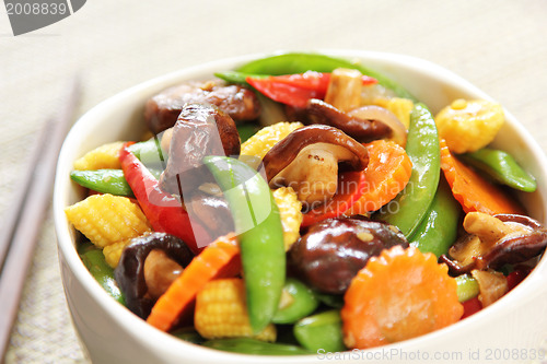 Image of Stir fried vegetable with mushroom