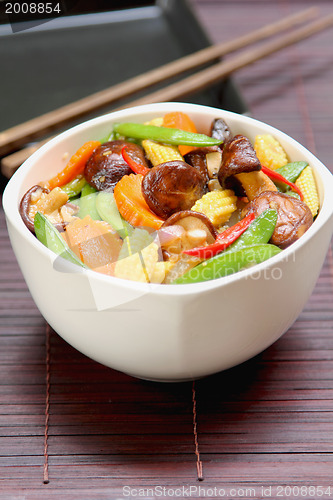 Image of Stir fried vegetable with mushroom