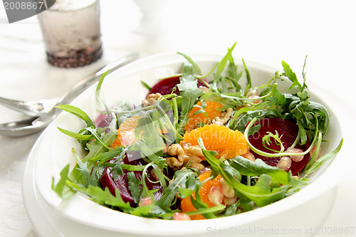 Image of Rocket with orange and beetroot salad