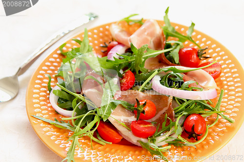 Image of Prosciutto with rocket salad