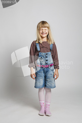 Image of Happy young girl smiling