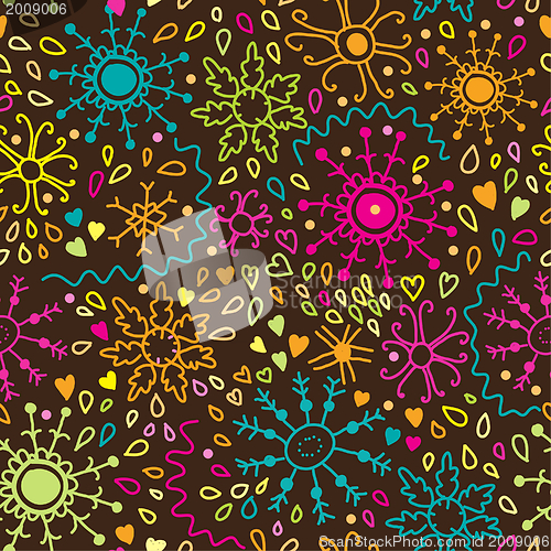 Image of Floral seamless pattern in vector