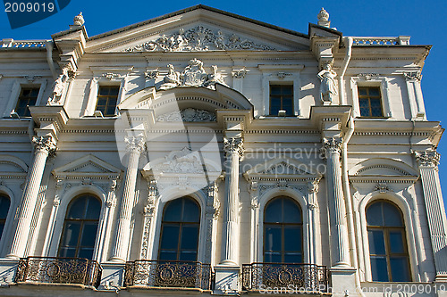 Image of architecture of buildings in downtown St. Petersburg. Russia.