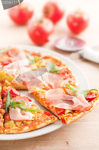 Image of pizza on plate