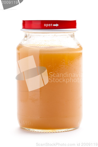 Image of glass jar of baby food