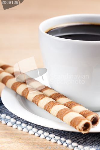Image of coffee rolls and cup