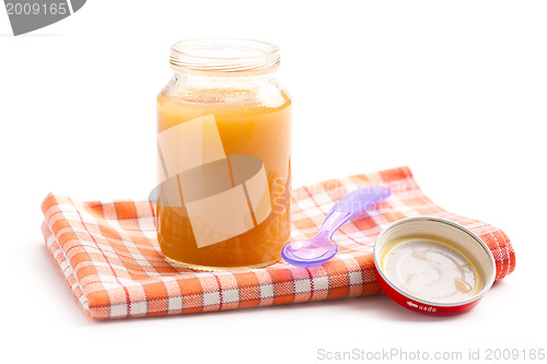 Image of glass jar of baby food