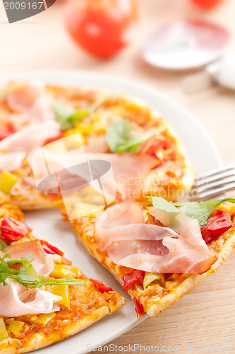 Image of pizza on plate