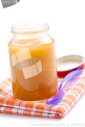 Image of glass jar of baby food