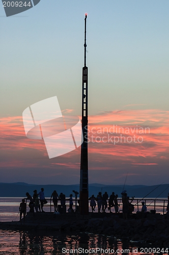 Image of A pier with a lot of people