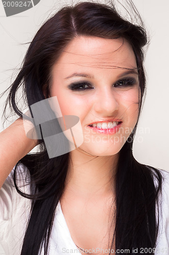 Image of Portrait of a beautiful young woman
