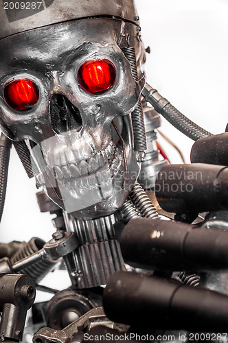 Image of War machine with red eyes