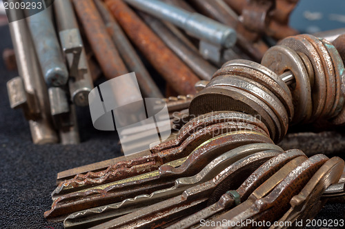 Image of Rusty old keys