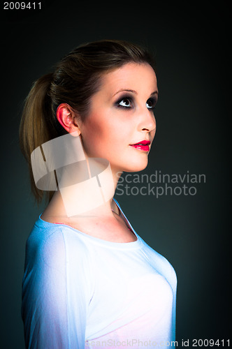 Image of Portrait of a beautiful young woman