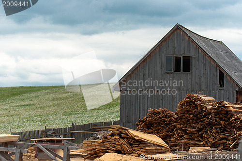 Image of Wood industry outdoors