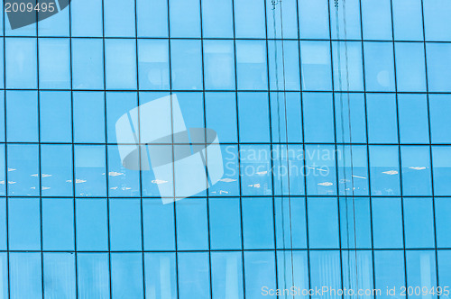 Image of Blue windows with reflection