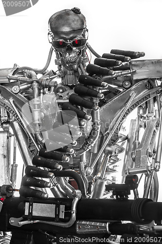 Image of War machine with red eyes