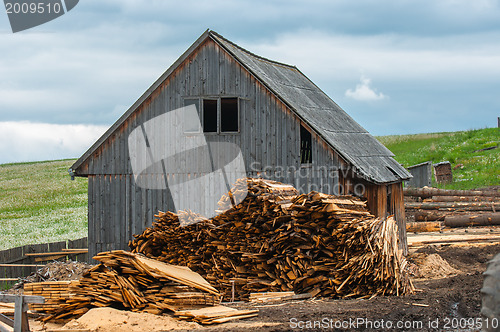 Image of Wood industry outdoors