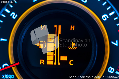 Image of Car speed meter closeup