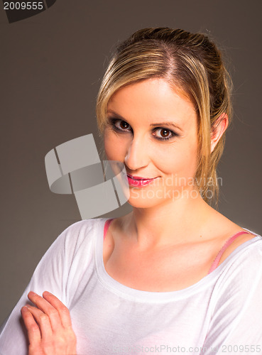 Image of Portrait of a beautiful young woman