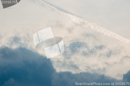 Image of Blue sky with clouds