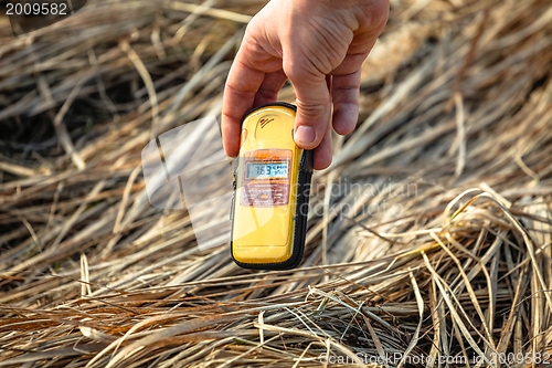 Image of Geiger counter in Chernobyl