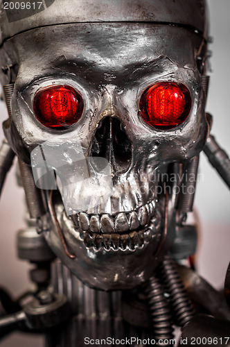 Image of War machine with red eyes