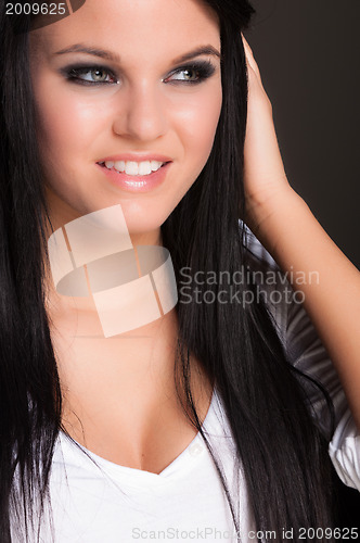 Image of Portrait of a beautiful young woman