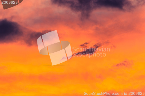 Image of Dramatic sky with clouds