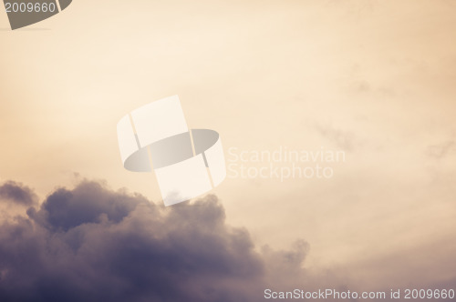 Image of Blue sky with clouds