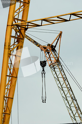 Image of Industrial crane against white