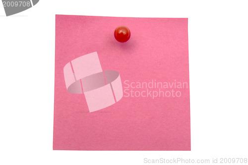 Image of Red memo paper