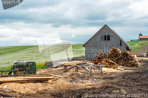 Image of Wood industry outdoors