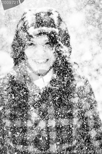 Image of Girl in the snow