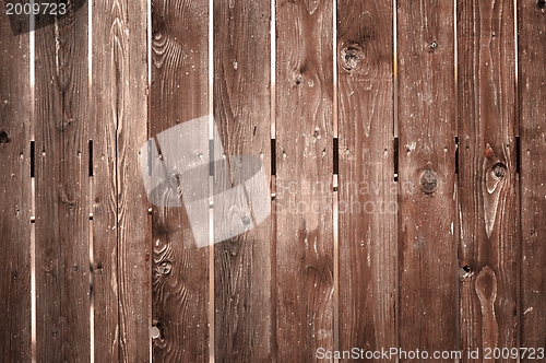 Image of Wooden fence closeup