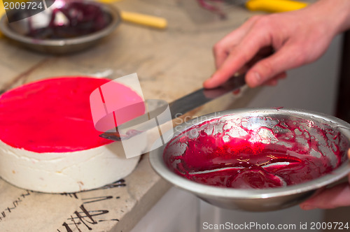 Image of Closeup of a delicious dessert