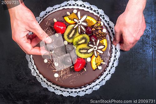 Image of Confectioner and his cake