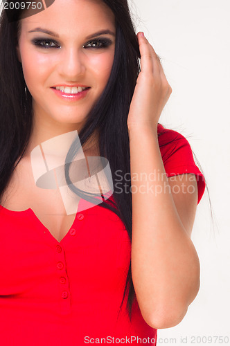 Image of Portrait of a beautiful young woman
