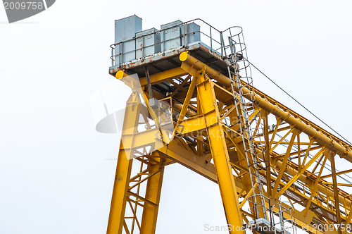 Image of Industrial crane against white