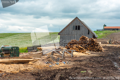 Image of Wood industry outdoors