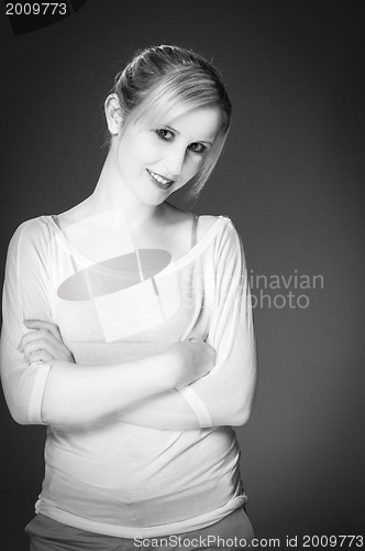 Image of Portrait of a beautiful young woman