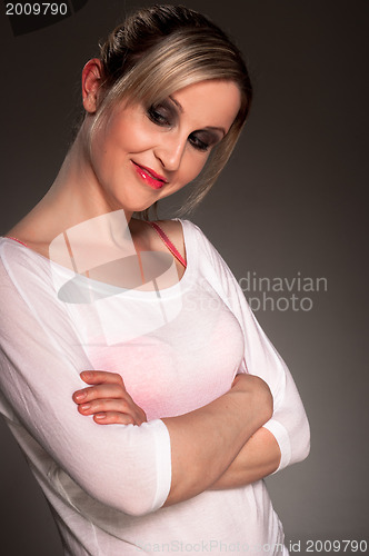 Image of Portrait of a beautiful young woman