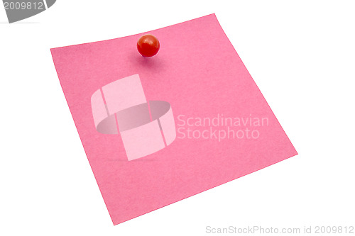 Image of Red memo paper 