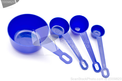Image of Blue measuring spoons