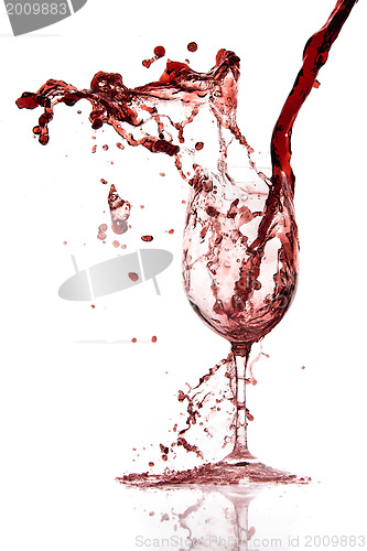 Image of pouring red wine