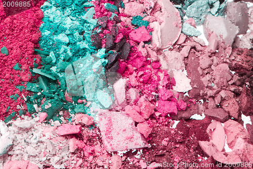 Image of set of multicolor crushed eyeshadows