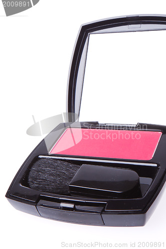 Image of compact blush with brush