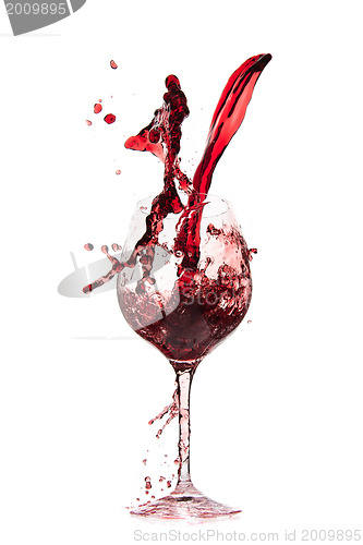 Image of pouring red wine