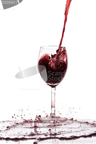 Image of pouring red wine