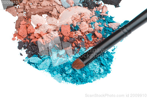 Image of set of multicolor crushed eyeshadows